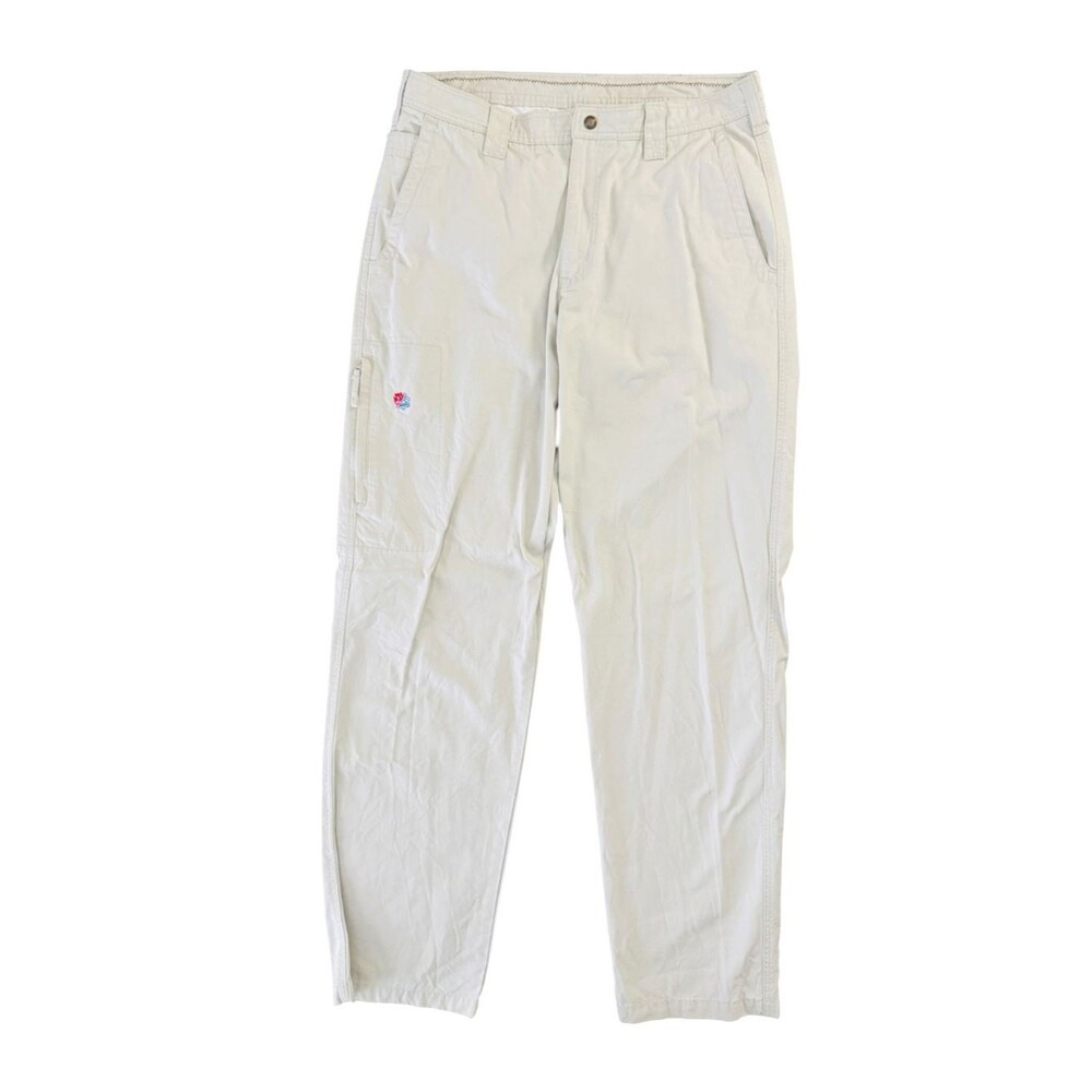 Columbia Cargo Pants 34x32 Beige Hiking Utility Workwear Outdoor Trail Men